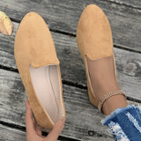 Diascia Suede Flat Shoes