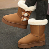 Kalmia Bowknot Platform Snow Boots