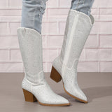 Matthiola Diamond Knee High Boots