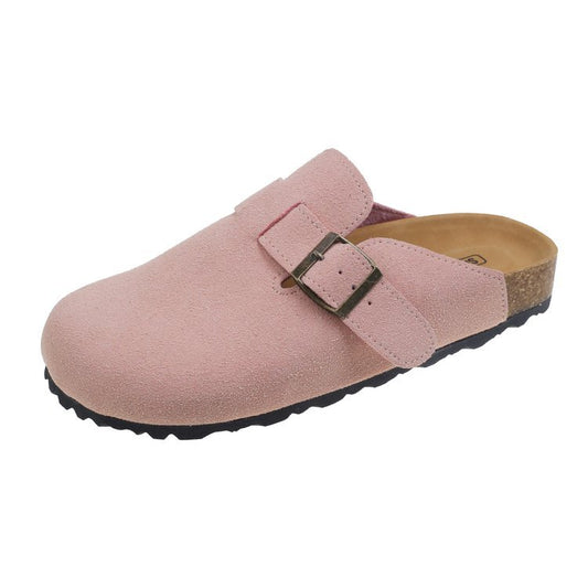 Daisy Suede Cork Clog Slides