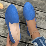 Diascia Suede Flat Shoes