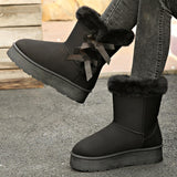 Kalmia Bowknot Platform Snow Boots