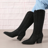 Matthiola Diamond Knee High Boots