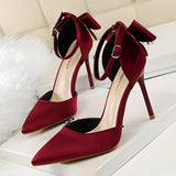 Wisteria Bow Knot Strap Pumps