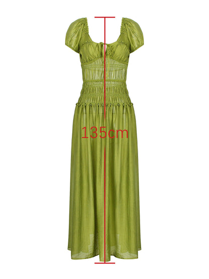 Mila Puff Sleeve Beach Dress
