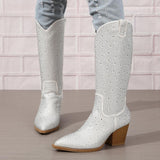 Matthiola Diamond Knee High Boots