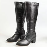 Petunia Block Heel Knee High Boots