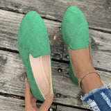 Diascia Suede Flat Shoes