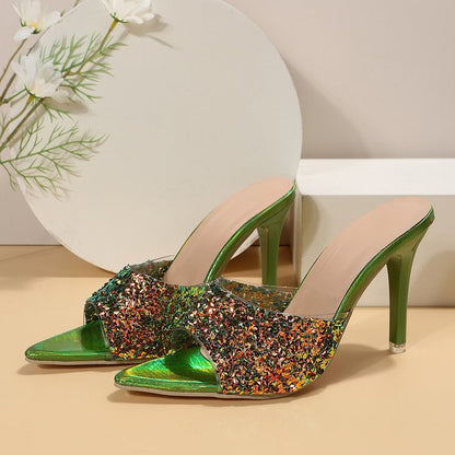 Tulip Glitter Chic Mules