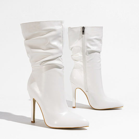 Solidago Pleated Ankle Boots