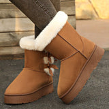 Kalmia Bowknot Platform Snow Boots