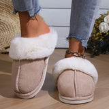 Magnolia Platform Furry Slippers