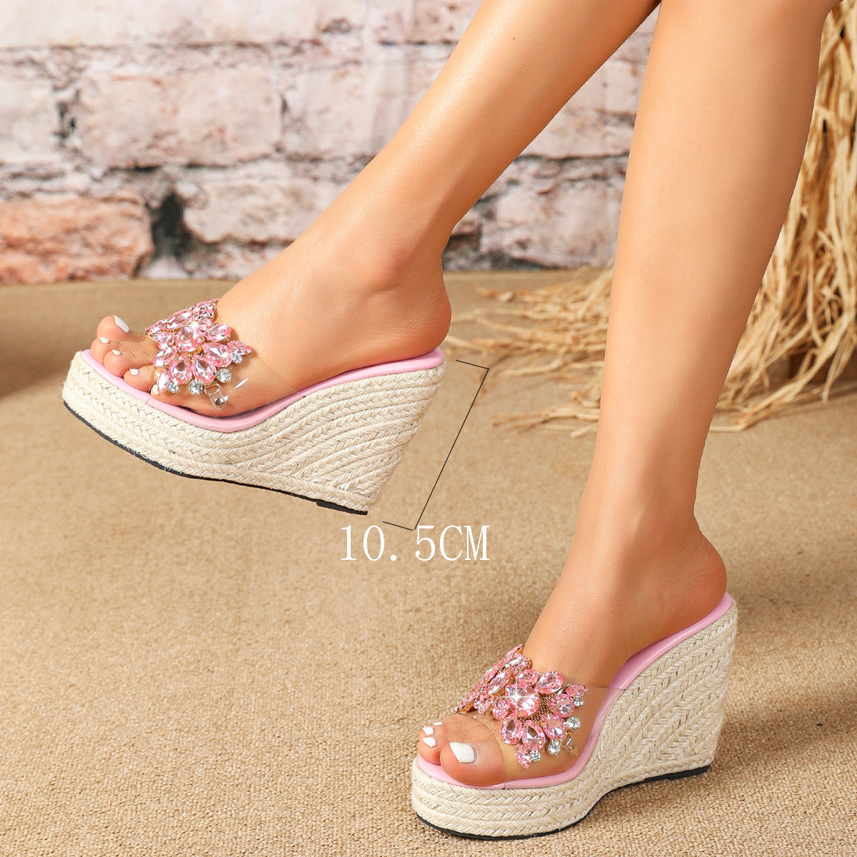 Lantana Rhinestone Platform Mules