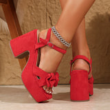 Gerbera Bow Platform Sandals