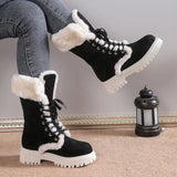 Daphne Platform Plush Snow Boots