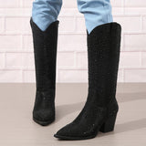 Matthiola Diamond Knee High Boots