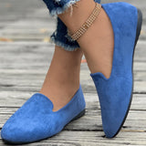 Diascia Suede Flat Shoes