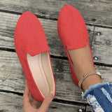 Diascia Suede Flat Shoes