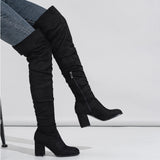 Viola Suede Over Knee Boots