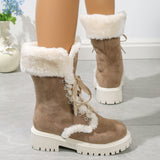 Daphne Platform Plush Snow Boots