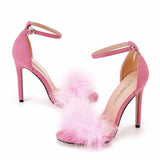 Crystal Sweet Feather Sandals