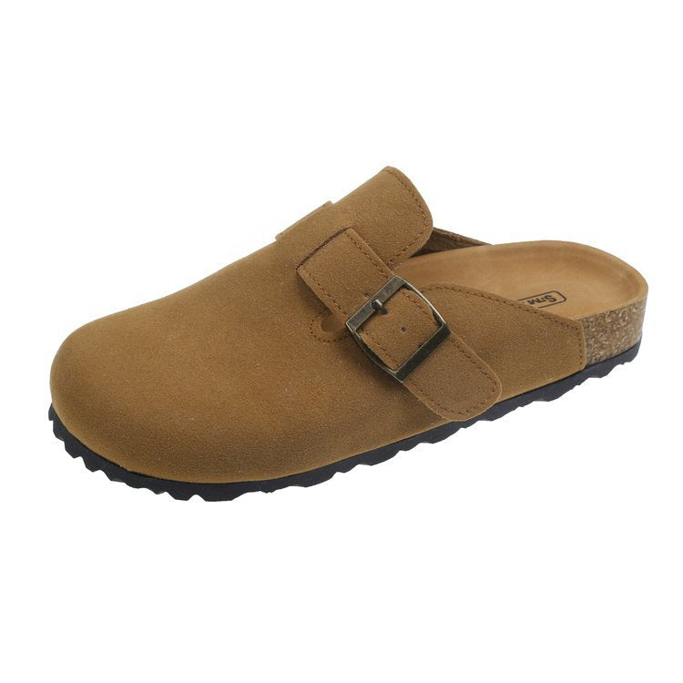 Daisy Suede Cork Clog Slides