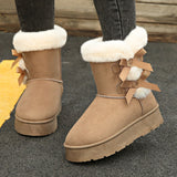 Kalmia Bowknot Platform Snow Boots