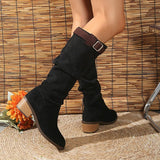 Watsonia Buckle Knee High Boots