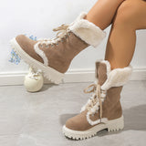 Daphne Platform Plush Snow Boots