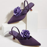 Petunia Flower Stiletto Pumps