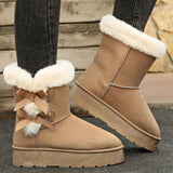 Kalmia Bowknot Platform Snow Boots