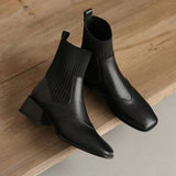 Hebe Knitted Chelsea  Boots
