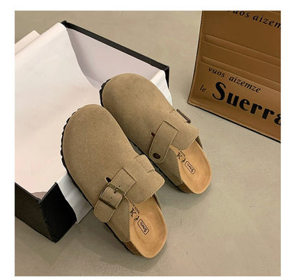 Daisy Suede Cork Clog Slides