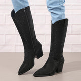 Matthiola Diamond Knee High Boots