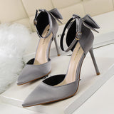 Wisteria Bow Knot Strap Pumps