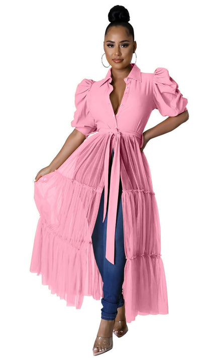 Short Sleeve Shirt Dress