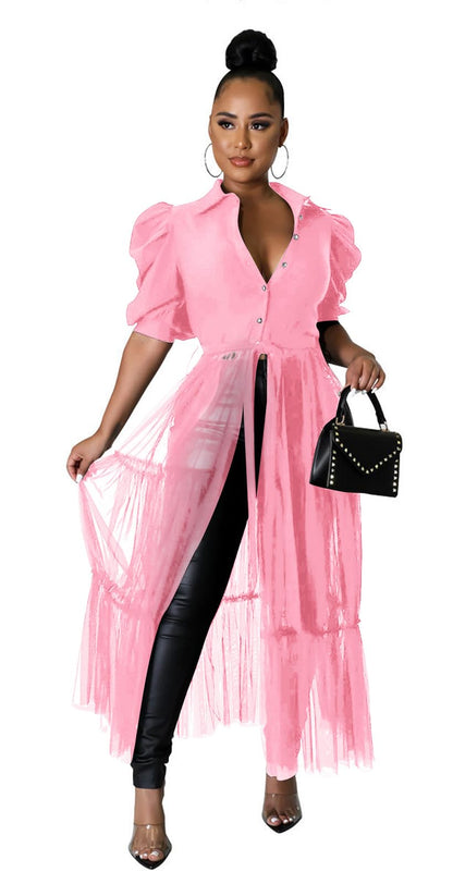 Short Sleeve Shirt Dress