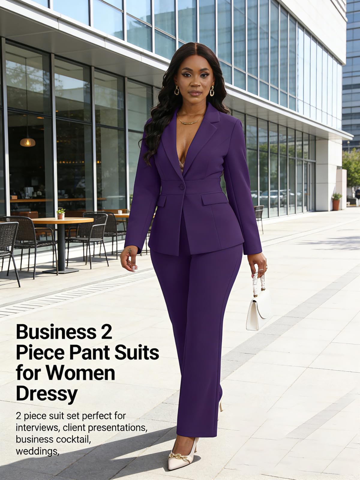 Lapel Blazer Pants Set