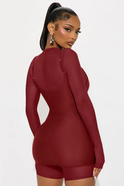 2 Piece Outfits Mesh Jumpsuits