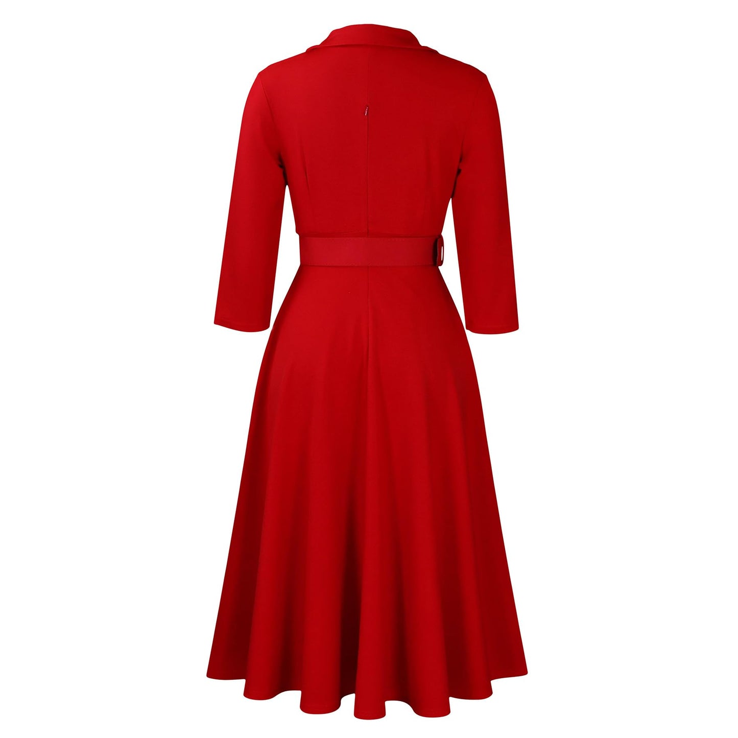 V Neck A Line Midi Dress