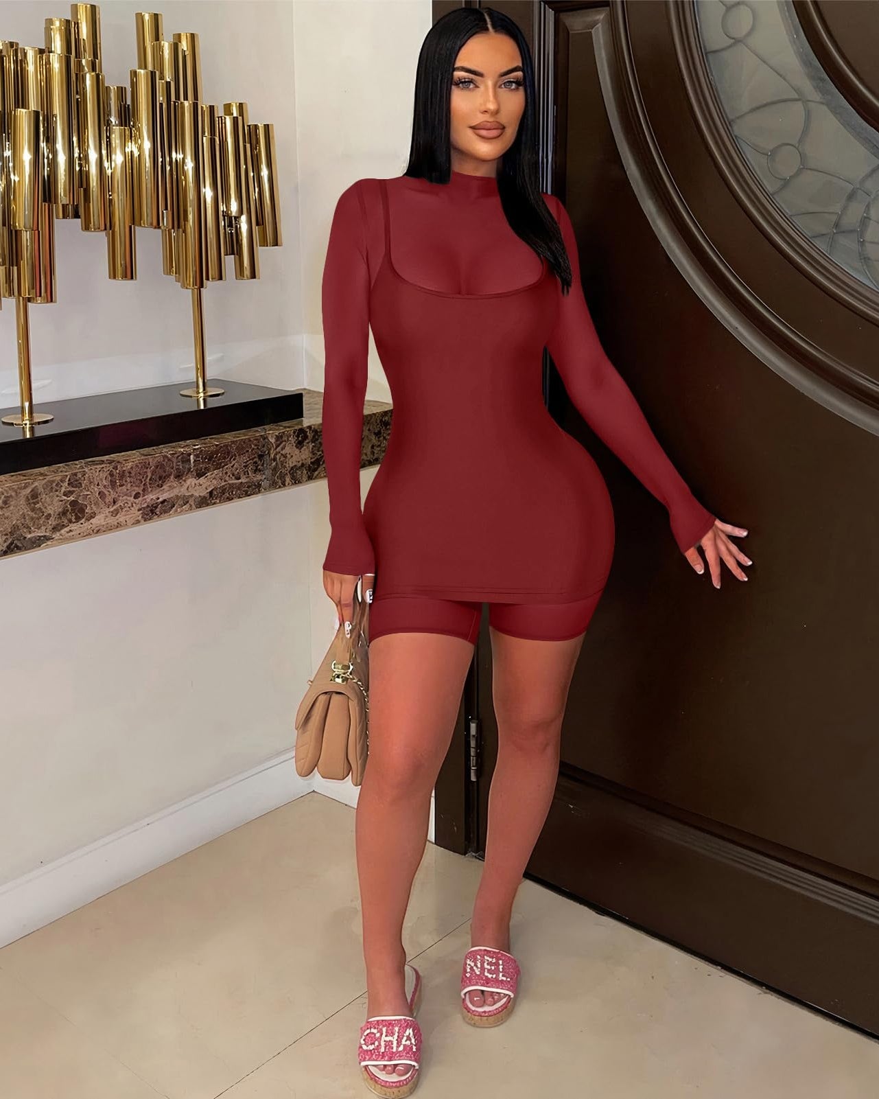 2 Piece Outfits Mesh Jumpsuits