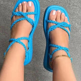 Hebe Colorful Casual Flat Sandals