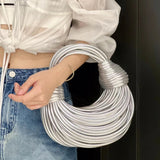 Gina Handwoven Noodle Handbag