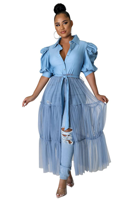 Short Sleeve Shirt Dress