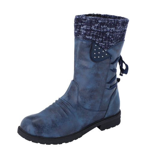 Nemesia Tie Up Mid-Calf Boots