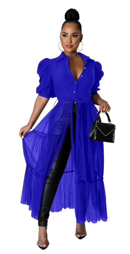 Short Sleeve Shirt Dress