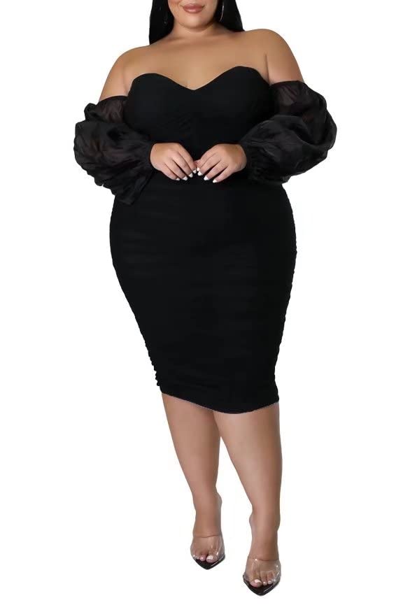 Bodycon Ruched Cocktail Dress