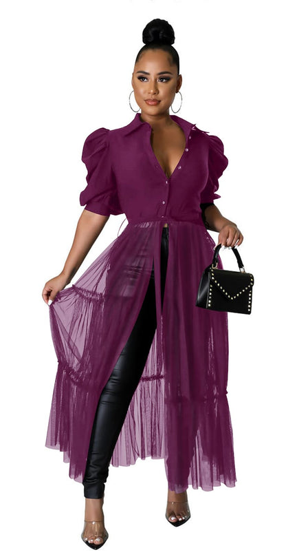 Short Sleeve Shirt Dress