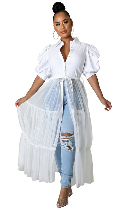 Short Sleeve Shirt Dress