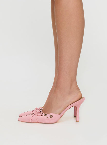 Daisy Bow-knot Pointed Toe Heels